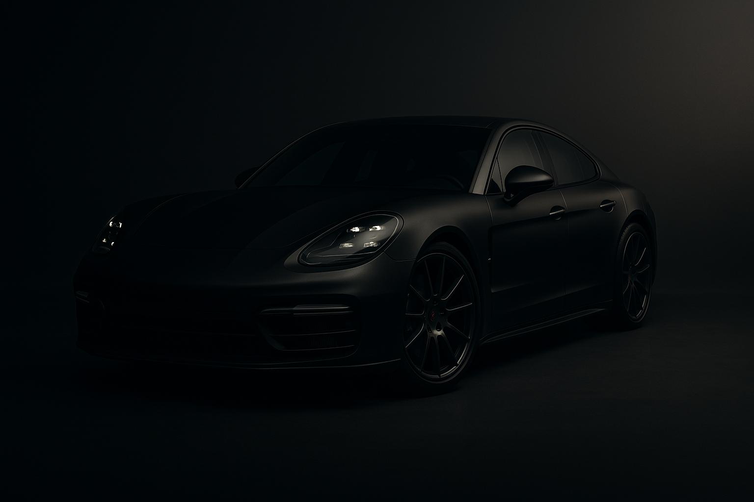 Luxury vehicles in exclusive showroom
